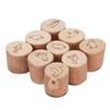 9PCS Animal Pattern Stamps Sandal Wood Multifunctional Decorative Animals Print Stamps for Scrapbook