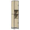 VidaXL Armoire de salle de bain chêne sonoma bois d'ingénierie métal 3300881