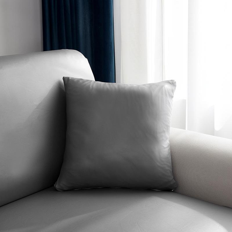 Pillow Cover 18x18 Inch Throw Faux Leather Pillow Covers, Square Modern Pillow Cases, PU Home Decorative Pillow Cushion Cover for Couch Sofa Chair Bed