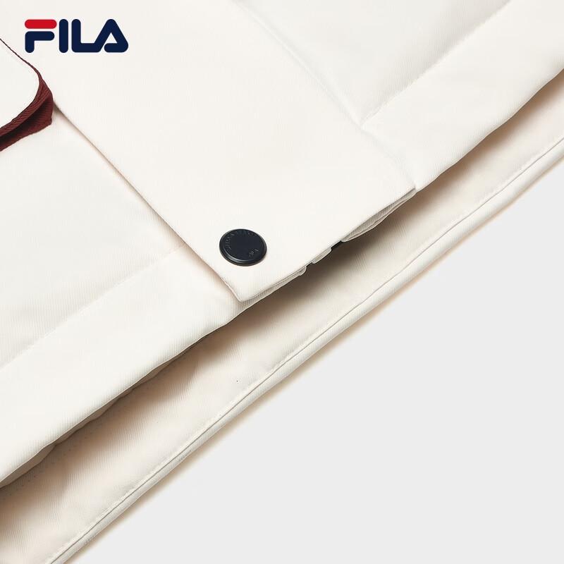 FILA Men's Mid-Length Hooded Color Block Down Jacket