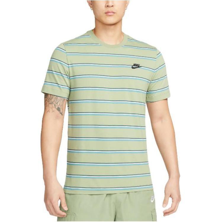 Nike T Shirts Men's Matcha Crew Neck Moderate Straight Fit DZ2986-386