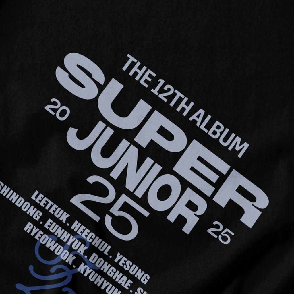 Men T Shirt 12TH ALBUM SuperJunior 25 Fans Gifts Cotton Y2K Graphic Crewneck Unisex Tops T Shirts