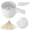 Electric Flour Sifter Bolt Plastic 5 Cup Battery Powered Automatic Handed Flour Sifter Icing Sugar Shaker Electric Baking Tools