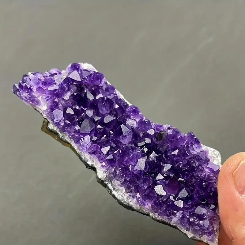 1pc Amethyst Ore Stone Irregular Loose Gemstone Holiday Gift Home Decoration