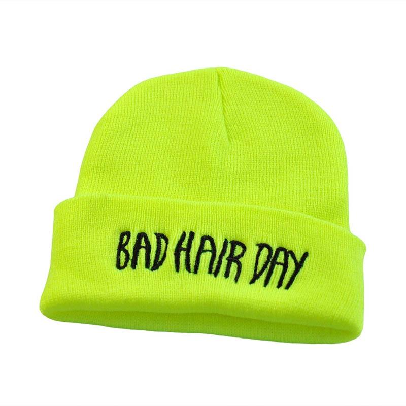 Warm Fashion Winter Bad Hair Day Cap Hiphop Knit Beanie Hats Womens Mens Hat