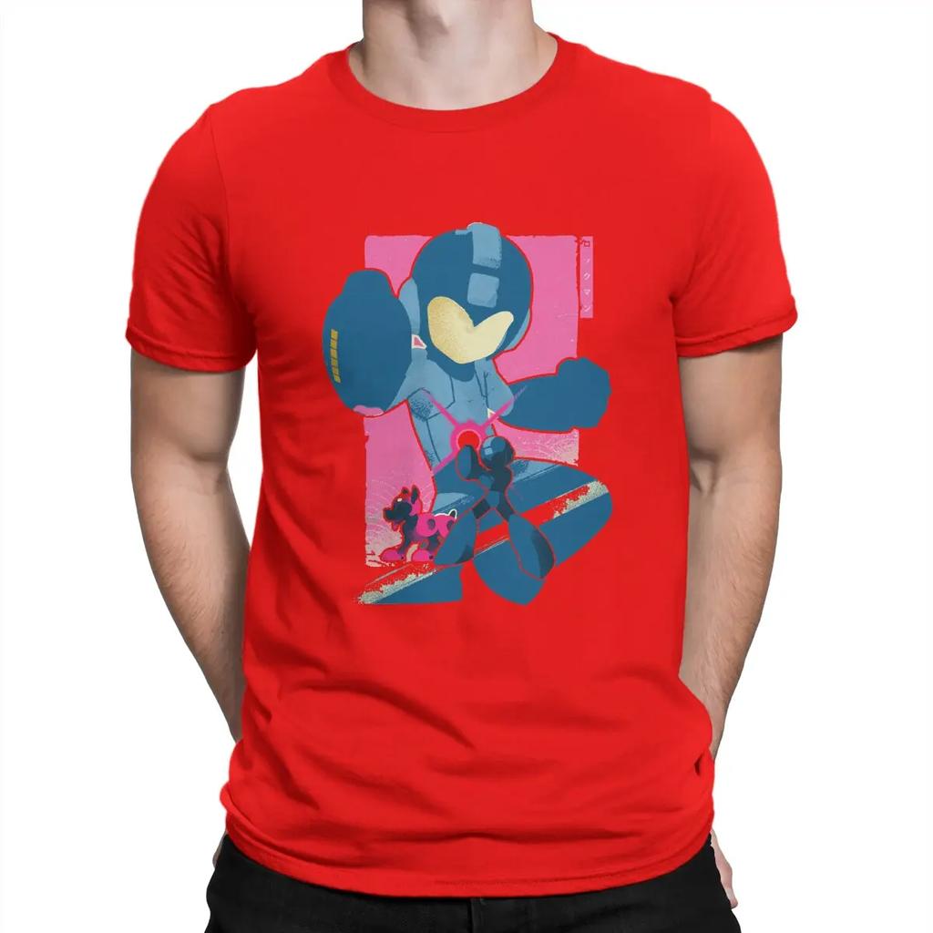 Fashion Companion And Mega T-Shirts Men Crew Neck Cotton T Shirts Megamans Short Sleeve Tees Birthday Present Clothes