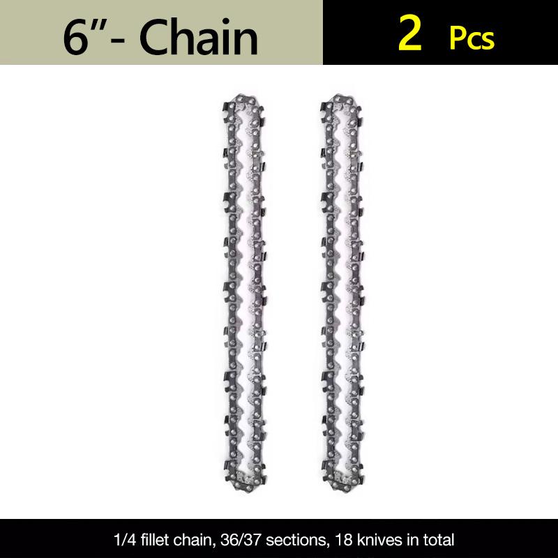 4 Inch Saw Blade Chainsaw Chains and Guide Bar Mini Steel Chains Electric Saw Blade Tool Saw Accessory Replacement Wood Cutting