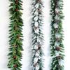Christmas Encryption 2.7m Flocked Vine Door Hanging Decoration