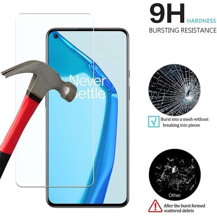 Film de protection - E.F.CONNECTION - One Plus 9 - Pack de 4 - Verre trempé - Haute résistance
