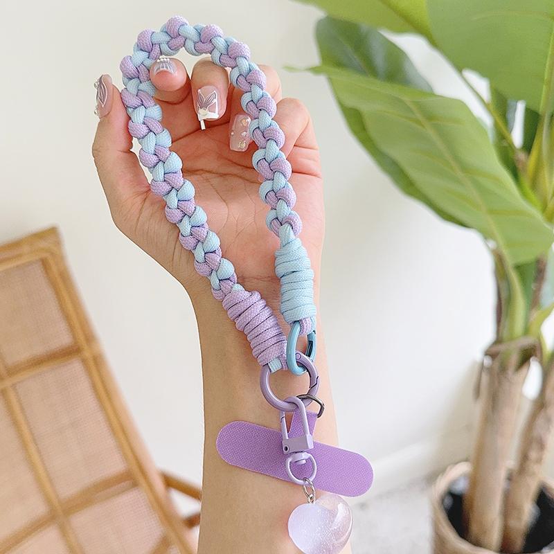 

New Handwoven Universal Lanyard Mobile Phone Universal Lanyard Wrist Strap Short Rope Hand Strap Hand Rope Decorative Pendant Polyester / Nylon