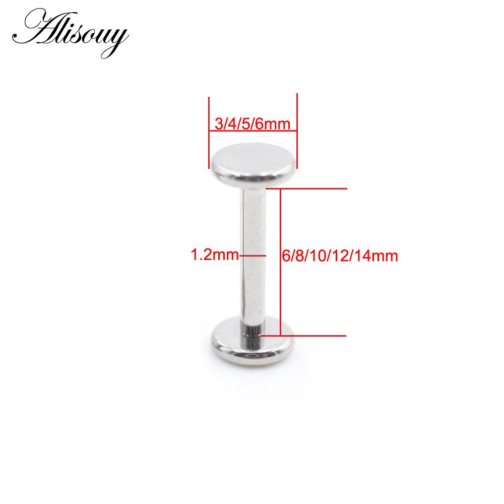 

1 шт. титановый внутренний резьбовой плоский анодированный лабрет губа гвоздик кольцо ухо козелок хрящ штанга серьги пирсинг ювелирные изделия #15 1.2*14*5mm
