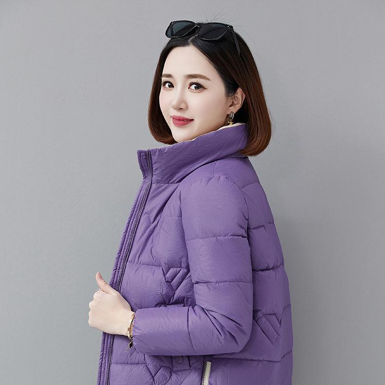 

Пуховик из хлопка, женская короткая однотонная модная куртка для хлеба, теплая зимняя куртка, хлопковая куртка