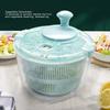 5L Manual Vegetable Washer Spinner, Large Lettuce Dryer, Mixer for Vegetables, Herbs, Berries, and Fruits, with Non-Slip Base