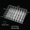 Transparent Lipstick and Nail Polish Organizer with Multi-Grid Storage