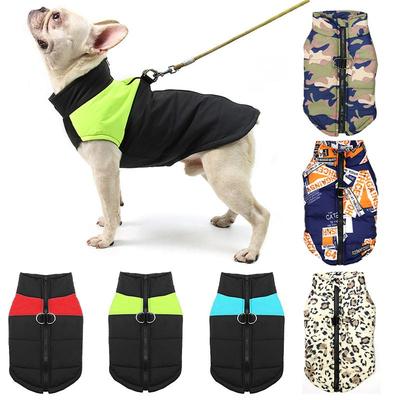 Wasserdichte Winterhundekleidung, warme Haustier-Baumwolljacke, Weste für kleine große Hunde, Welpen, französische Bulldogge, Mantel, Chihuahua, York-Kostüm