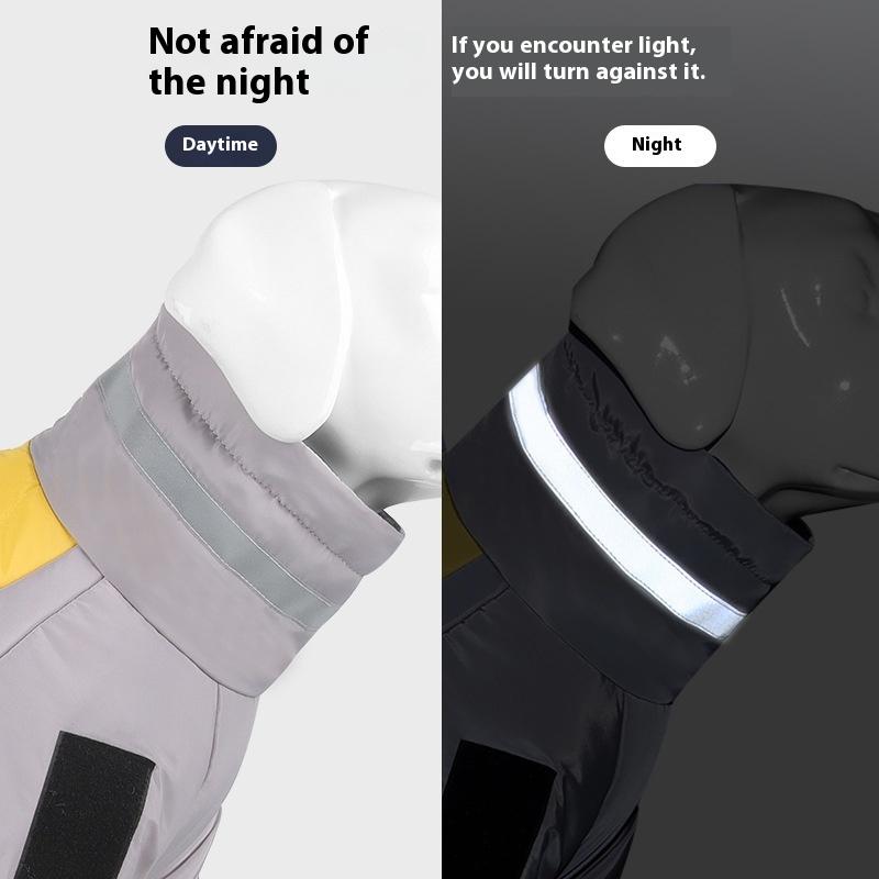 Wintermantel für große Hunde, wasserdicht, für Haustiere, Jacke, Mantel für Labrador, Collie, Golden Retriever, Weste, Overall, winddicht