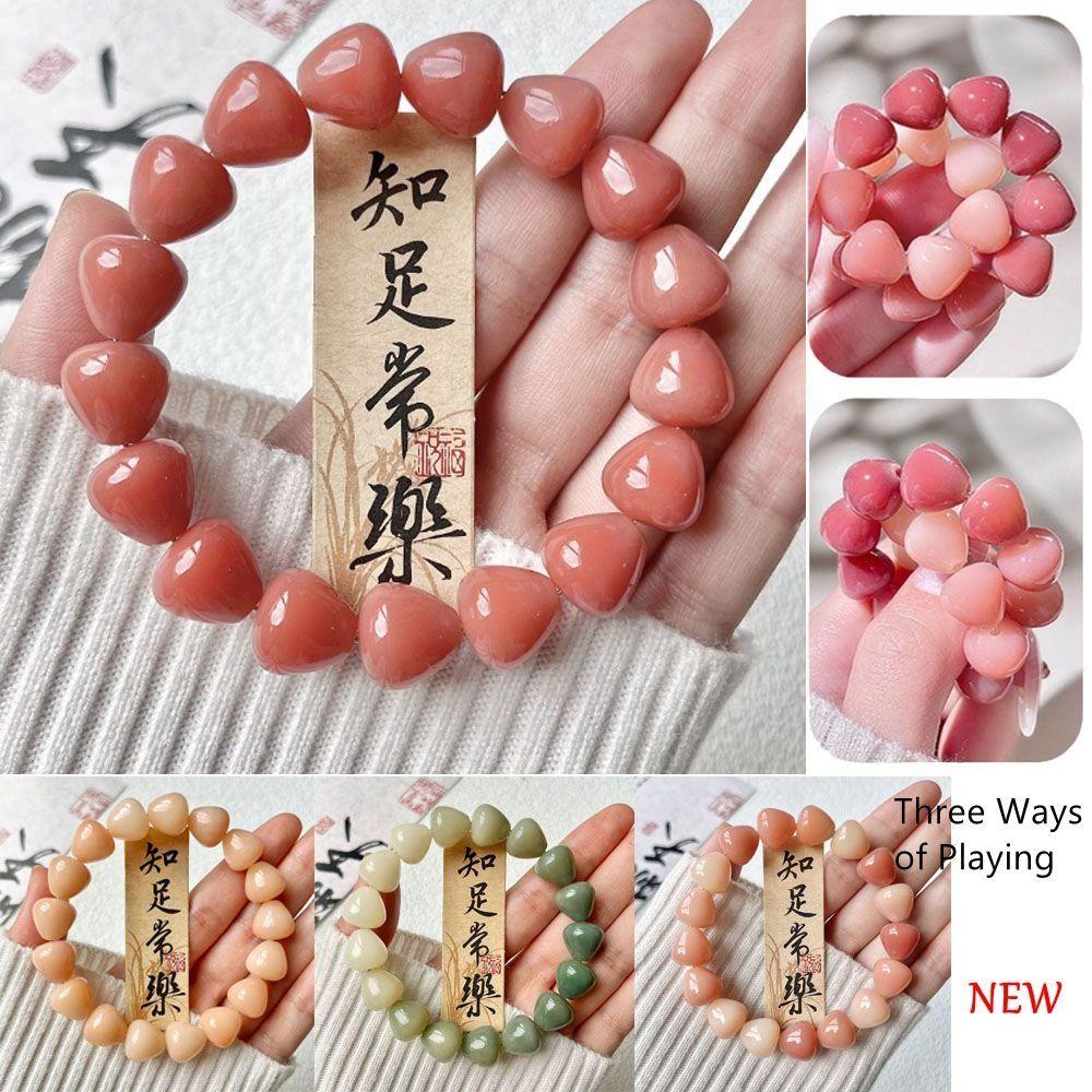 Lucky Pork Intestine Bracelet Purple Grape Color Healing Bodhi Bracelet Creative Gift Bangle