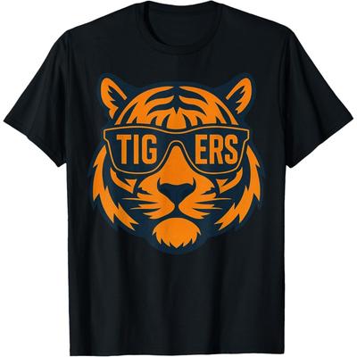 Retro Tigers Last Name Distressed Gifts For Men Women Kids T-Shirt