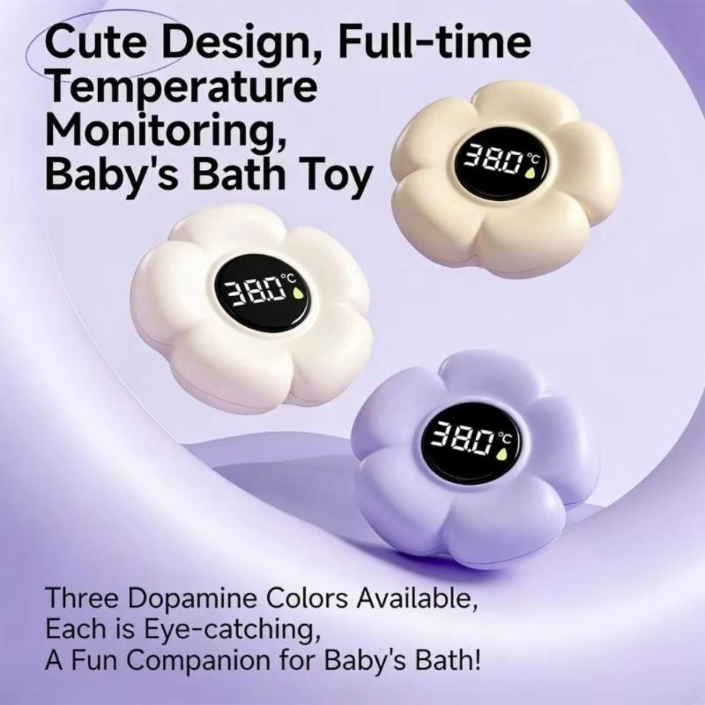 Three-color Reminder Digital Water Temperature Meter Infant Bath Floating Toy  Bathtub Use