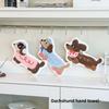 Thickened Super Absorbent Quick-dry Cute Cartoon Coral Fleece Small Square Hand Towel Dual-Use Kitchen Bathroom Home