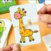 Montessori Puzzle Karty pro Batolata Hračky pro Děti Kognitivní Ovoce Zvíře Párovací Puzzle Hry Děti Učení Vzdělávací Puzzle