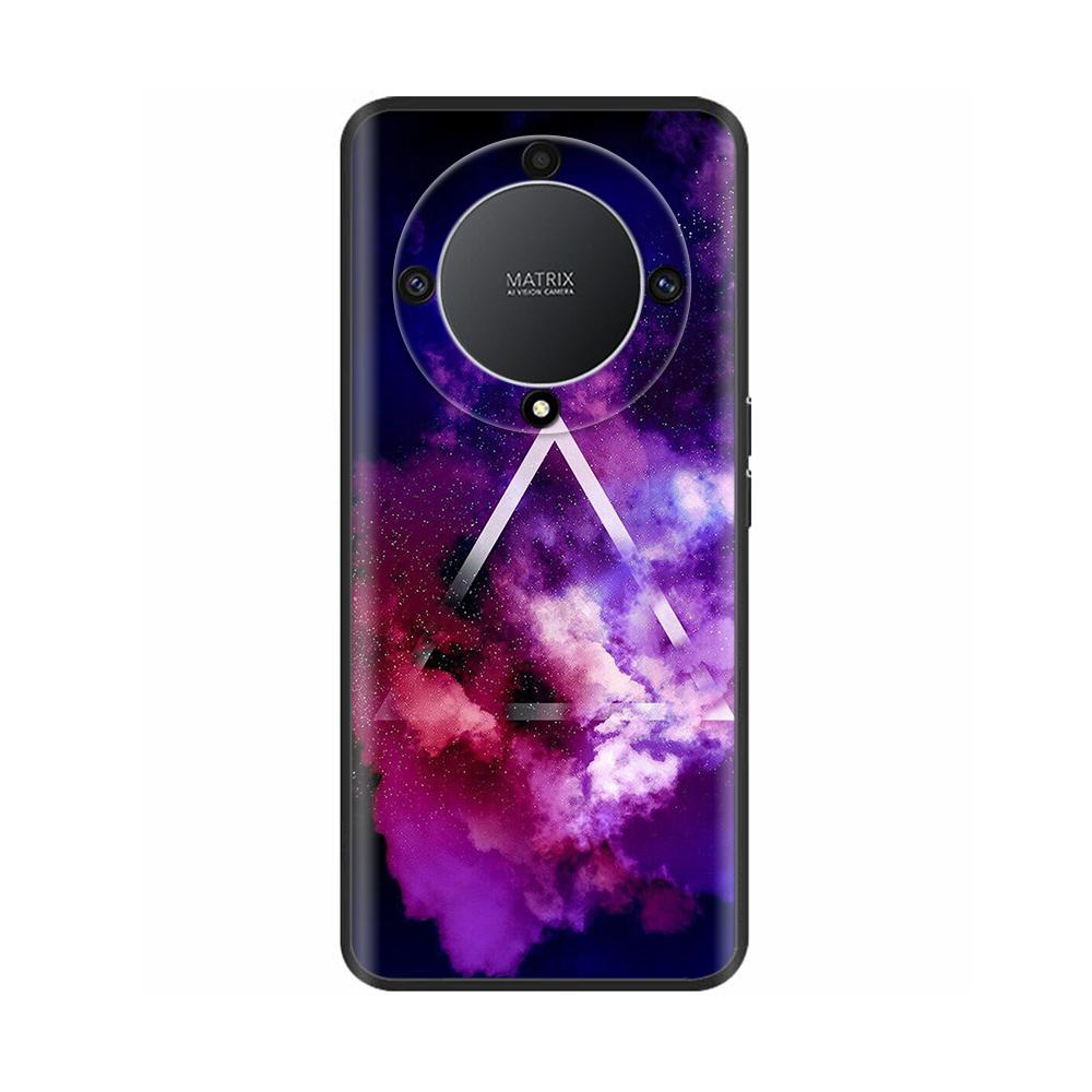 For Honor Magic 6 Lite Case Magic6 Lite Liquid Silicone Soft TPU Back Bumper Skull Marble Print Fundas For Honor Magic 6 Lite 5G