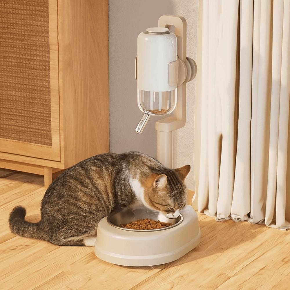Multifunctional Pet Automatic Water Dispenser Pet Non-wet Mouth Feeder  Drinking Fountain Bowl