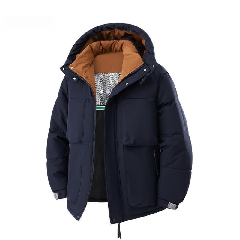 

Winter Man Windproof Casual Puffer Jacket Men Thicken Outdoor Detachable Hat Jacket Man Multi Pocket Parka Windbreaker Cotton Jacket 5XL