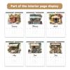 1pc 2026 Hand-Painted Illustration Healing Flower Shop Series Wall Calendar, 12 Designs, Ideal for Birthday, Christmas Gifts