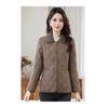 2025 New Fashion Women's Stitched Lapel Button Pocket Fashion Solid Color Casual Cotton Jacket