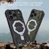 For iPhone 17 Pro Max Case Compatible with MagSafe PC+TPU Kickstand Phone Cover with Lanyard