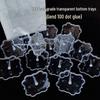 100 Clear Plastic Figurine Stabilizer Inserts for Cake Decorations