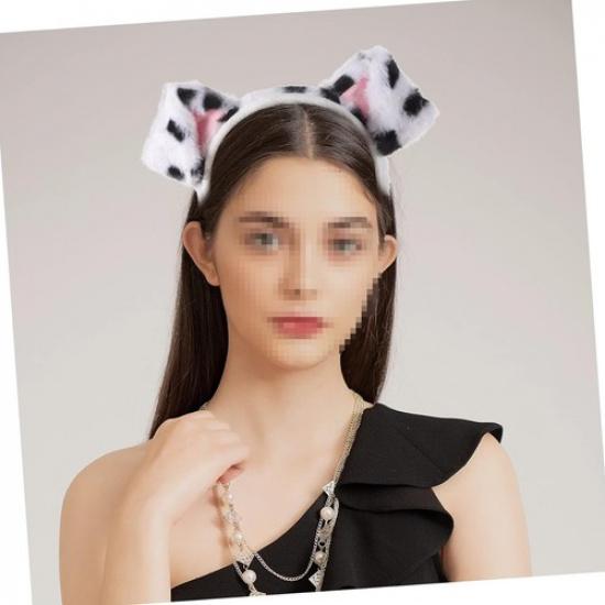 Dalmatian Headband Dog Ears Headband Puppy Ears Cute Cartoon Hair Hoop Costumes