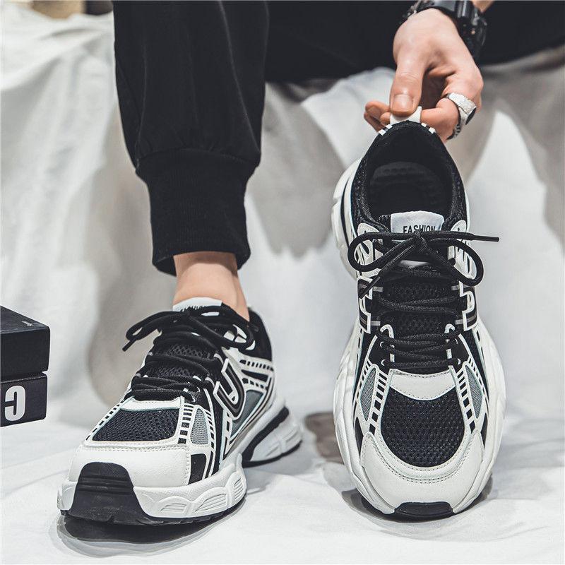 Fashion Mesh Upper Sports Shoes for Men Running Light Gym Stylish Athletic Size 9 Lightweight On Clearance Man Casual Sneaker Breathable