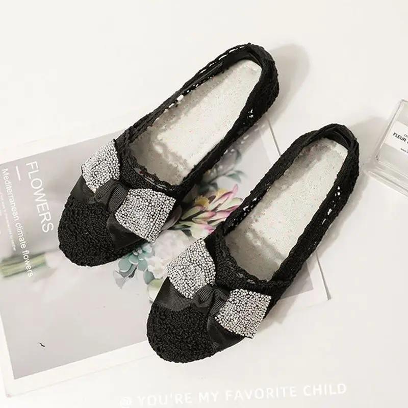 

Туфли женские с бантом, одинарные слипоны, элегантные, для вечеринки, с круглым носком, Beau Today, высокое качество, модные, распродажа, акция, шикарные женские балетки 40