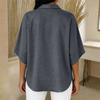 Women's Casual Loose Fashion Distressed Denim Pullover Top