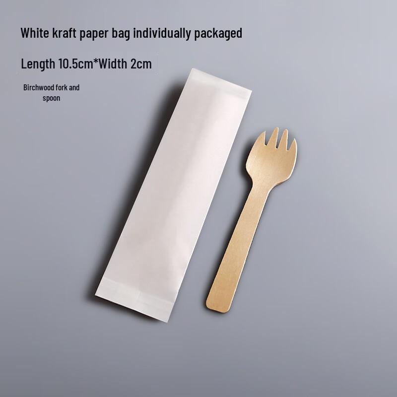Disposable Birch Wood Sporks, 10.5cm