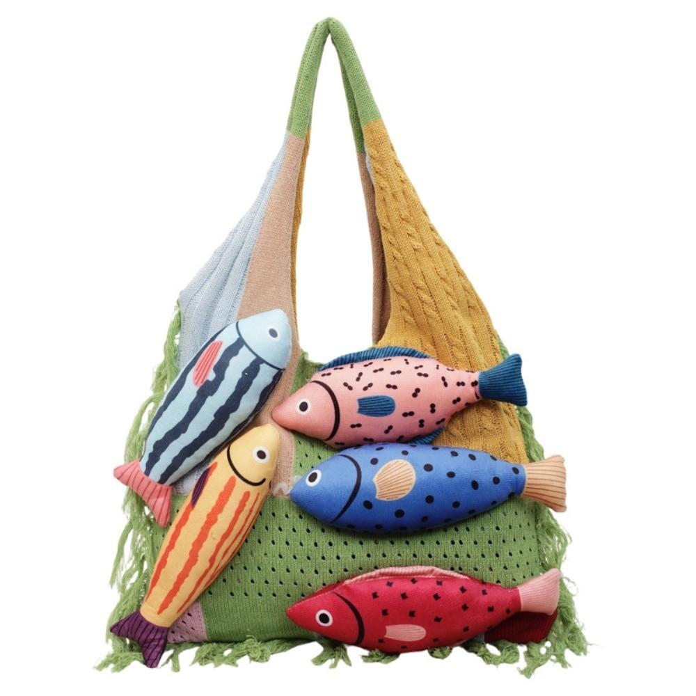 

Large Capacity Hollow Out Woven Bag Summer Tassels Beach Handbag Summer Style 7