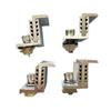 4Pcs Aluminum Solar Panel Clamps Medium Pressure Solar Rail End Clamps  Photovoltaic Support