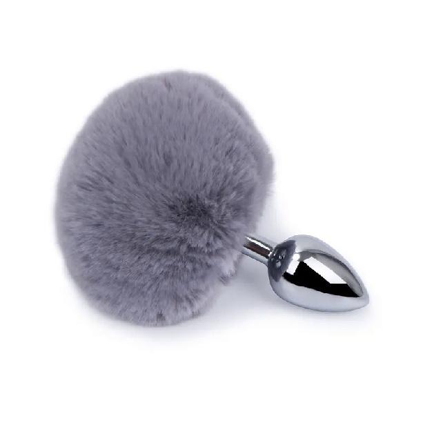 Detachable Anal Plug Real Bunny Tail Smooth Touch Metal Butt Plug Tail Erotic BDSM Sex Toys for Woman Couples Adult Games