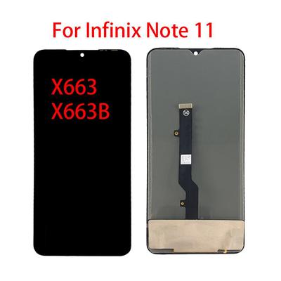 Οθόνη AMOLED LCD για Infinix Note 11 X663 X663B LCD οθόνη αφής Digitizer Αντικατάσταση πλήρους συναρμολόγησης