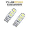 6/4/2/1PC T10 194 168 W5W 6 SMD 5730 Car Led Silicone Shell Wedge License Plate Side Turn Signal Light