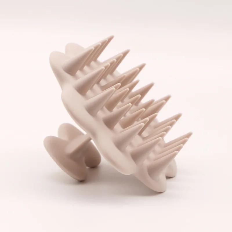 Silicone Shampoo Brush Head Scalp Massage Comb Clean The Scalp Thoroughly Body Bath Brush Salon Hairdressing Tool