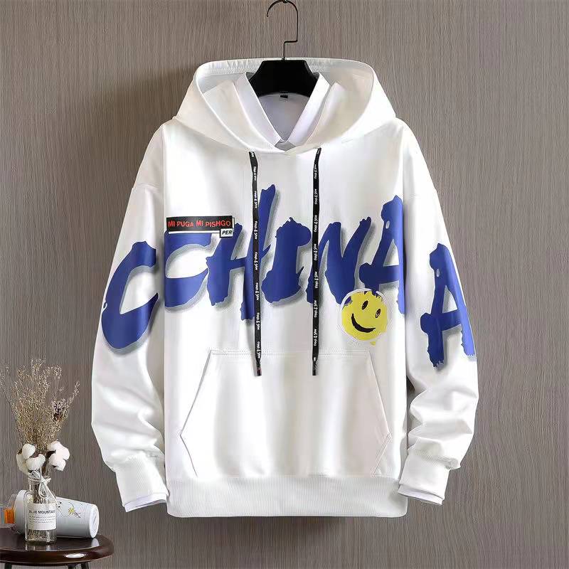 Tonårsstudent Tröjdräkt Huvtröja och Lediga Byxor Skoltrend Sportdräkt för Vår & Höst