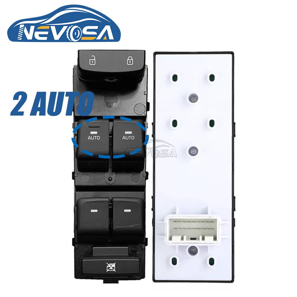 NEVOSA 93570-C1000 93570-C1010 1 / 2 AUTO Front Left Power Window Switch Master Button For Hyundai Sonata 2015 2016 2017 18