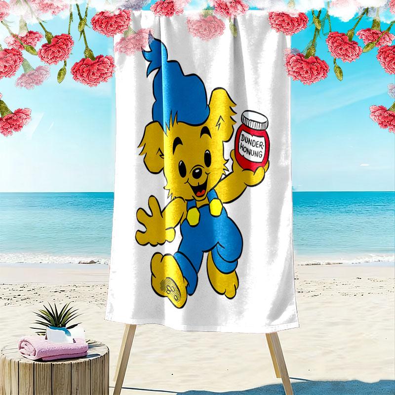 Bamse Print Beach Towel, Large Soft Quick Dry Towel for Beach Camping Swimming