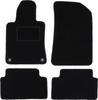 Tapis de sol en velours noir pour: Peugeot 508 I berline, break, SW, RXH (2010-2018)