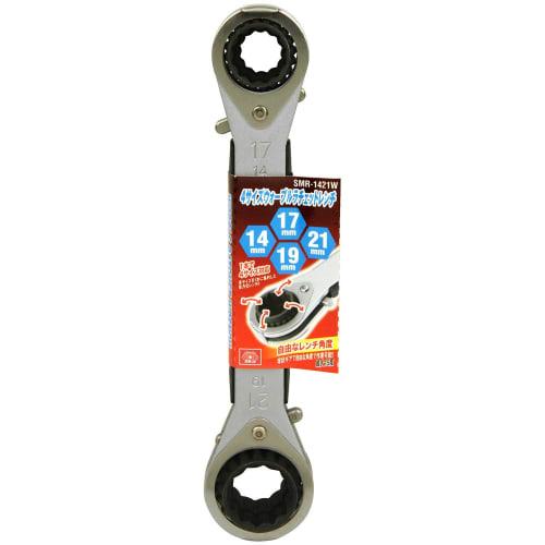 SK11 (SK11) 4 size wobble ratchet wrench 14ÁE7ÁE9ÁE1mm SMR-1421W