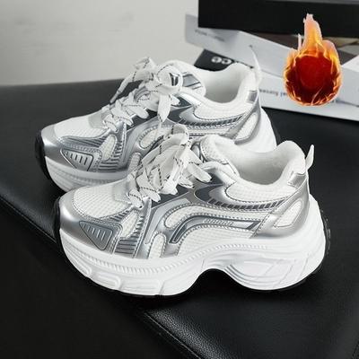 Schoenen met dikke zool, Schoenen in papa-stijl, Nieuw model, Lengteverhogend, Veelzijdig, Casual en Sportieve Damesschoenen