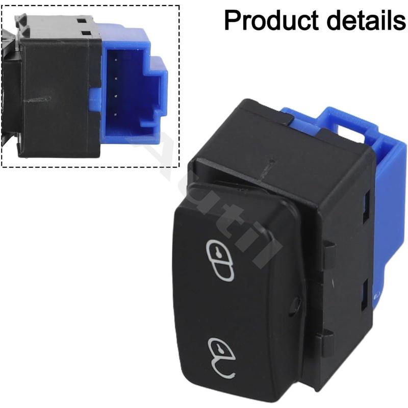 1T1959552 Rearview Mirror Adjust Switch with Door Lock Button for VW Caddy Touran 2003-2015 Car Replacement Accessories